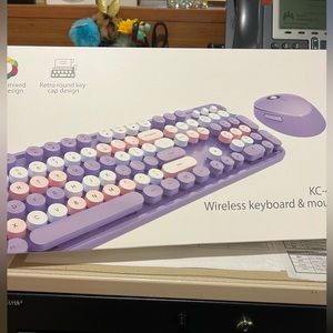Purple with pink keyboard